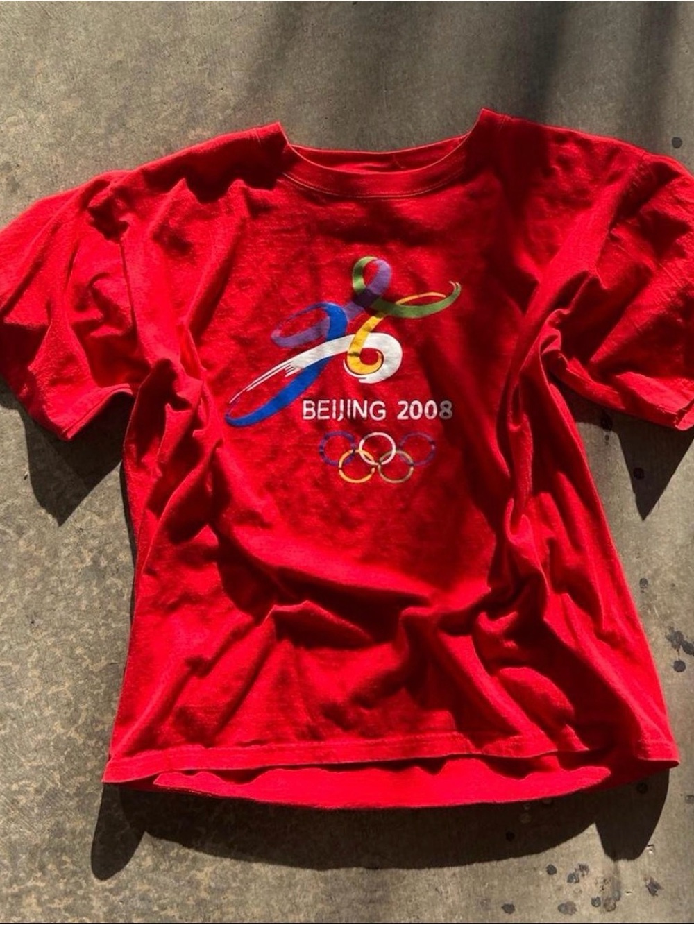 Beijing 2008 Kids' Red Graphic T‑Shirt